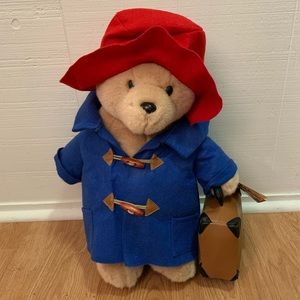 NWT 18” large Paddington Bear w/ hat coat suitcase